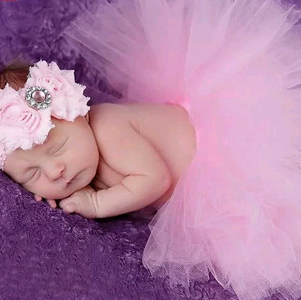 BabyGirl Tutu and Headband Set Photoshoot Outfit🎁